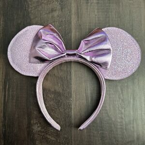 Disney Parks Lilac Lavender Purple Glitter Minnie Ears Headband 2020 W/O Tags